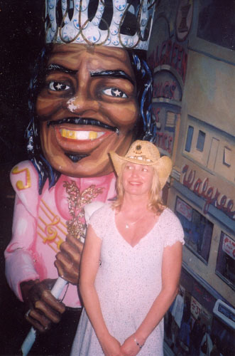 Kathy with the King of New Orleans 2005